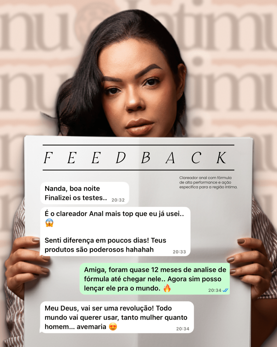 Nu Intimus - Creme Clareador Anal - Nanda Intimus