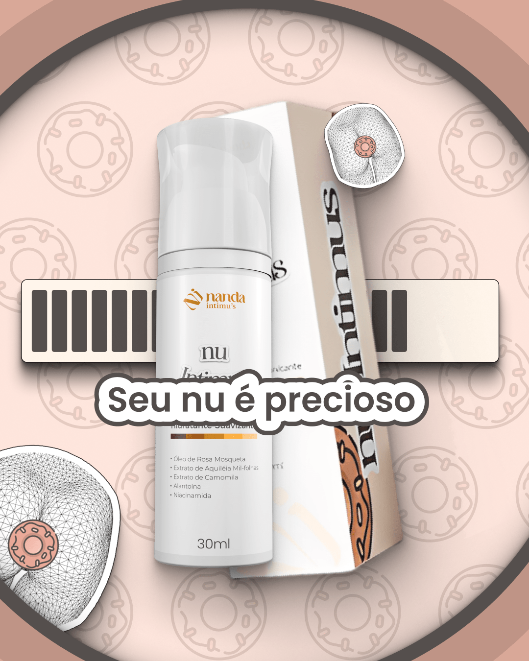 Nu Intimus - Creme Clareador Anal - Nanda Intimus