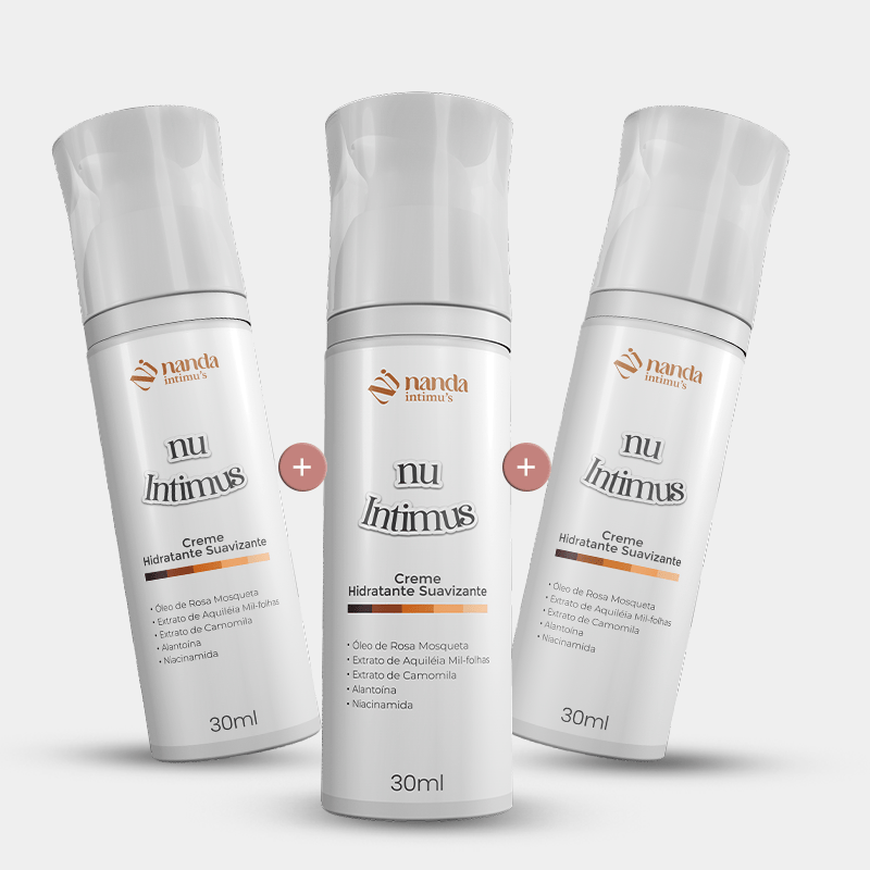 Kit com 3 Nu Intimus - Creme Clareador Anal - Nanda Intimus