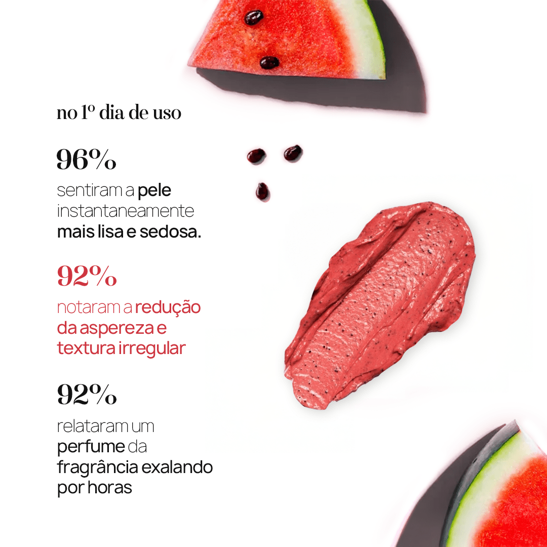 Esfoliante Corpo e Rosto de Melancia 300g - Nanda Intimus