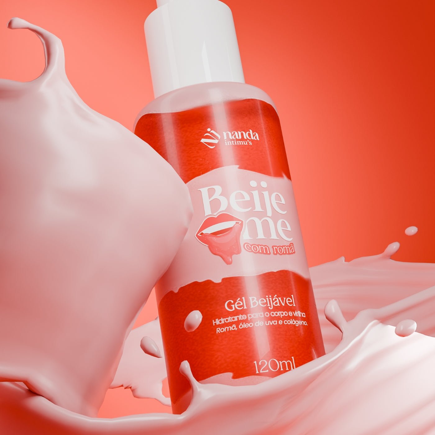 Kit com 3 Beije Me - Gel Beijável Nanda Intimus - Nanda Intimus